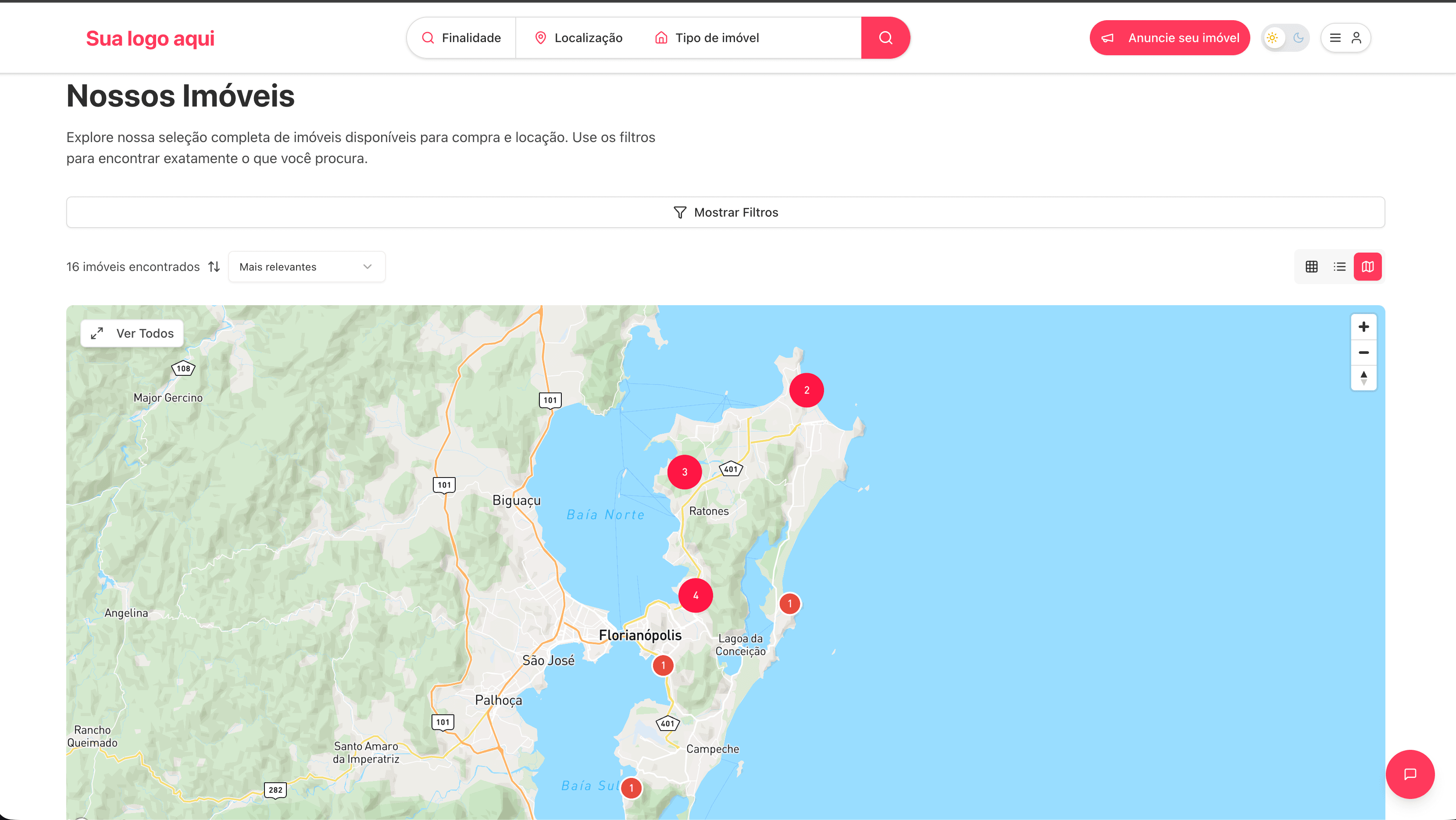 Mapas interativos do CodesGO Imóveis